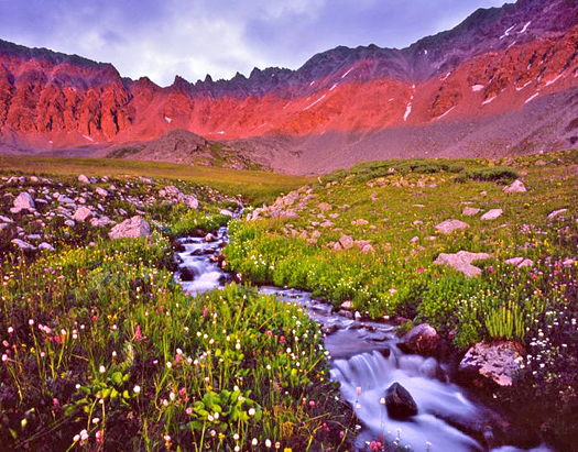 Mayflower Gulch Sunset - near Copper Mountain, Colorado by John Fielder