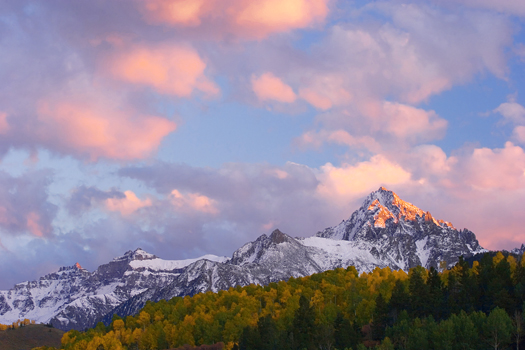 Sneffels range in the San Juan mountains of Colorado