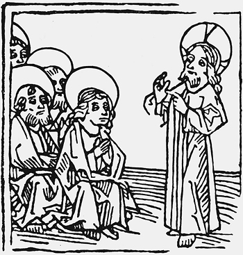 Christ Preaches to his Disciples
