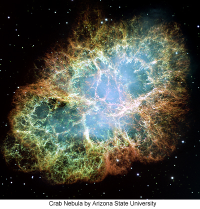 Crab Nebula by Arizona State University
