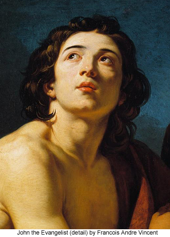 John the Evangelist (detail) by Francois Andre Vincent