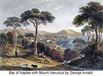 Bay of Naples with Mount Vesuvius by George Arnald
