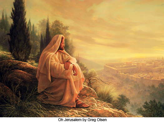 Oh Jerusalem by Greg Olsen