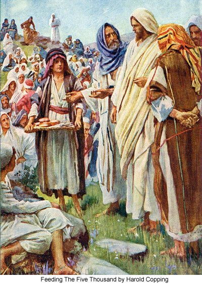clipart of jesus feeding the five thousand - photo #34
