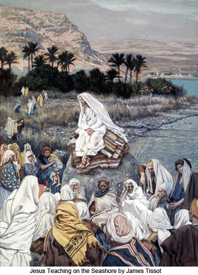 Jesus Teaching on the Seashore by James Tissot