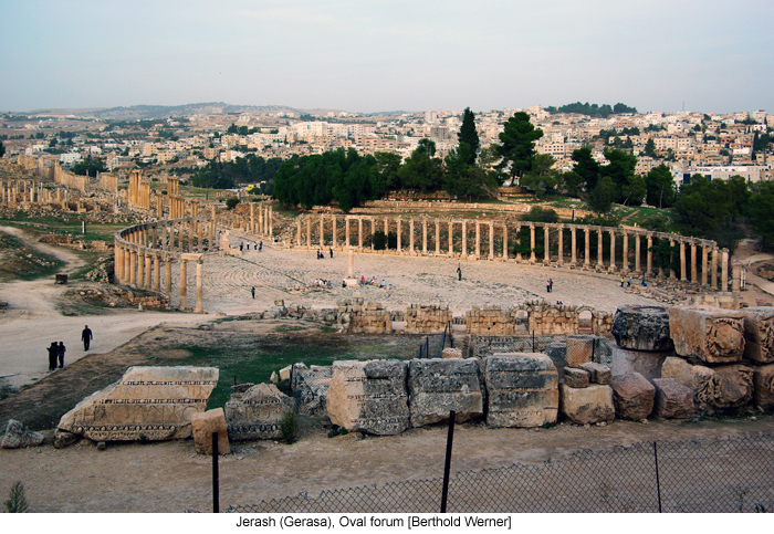 Jerash (Gerasa), Oval forum [Berthold Werner]
