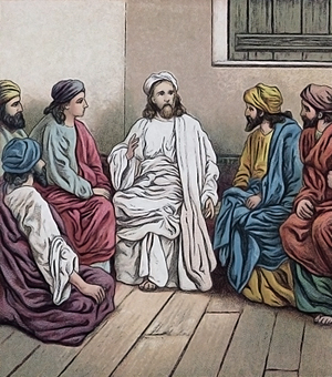 Jesus teaching the disciples