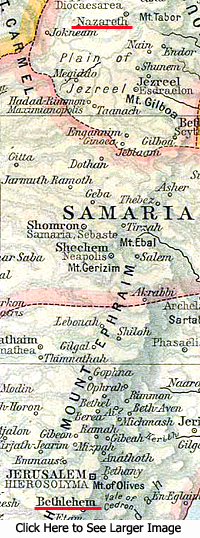 Map of Samaria