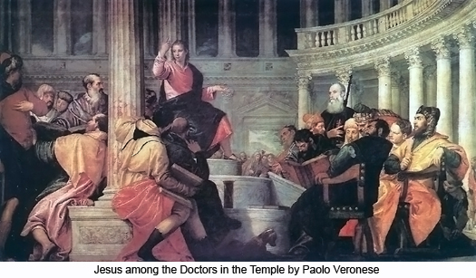 Jesus among the Doctors in the Temple by Paolo Veronese