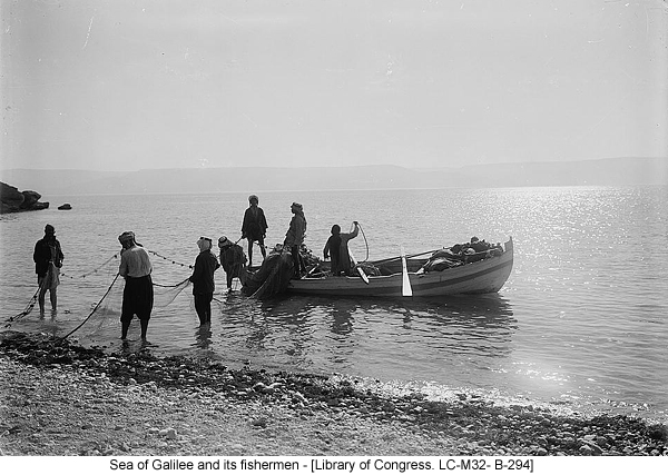 Sea of Galilee and its fishermen - [Library of Congress. LC-M32- B-294]