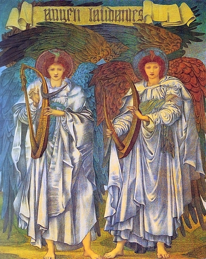 Angeli Laudantes by Sir Edward Coley Burne Jones