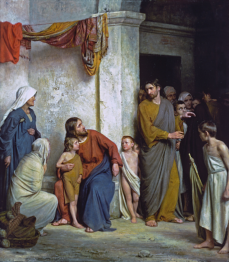 Jesus and the Children by Carl Bloch