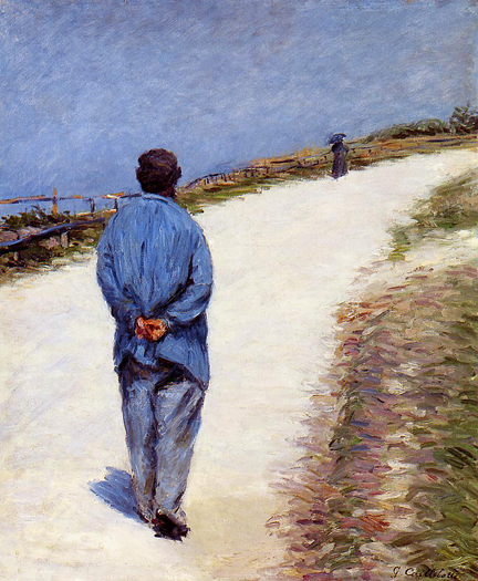 Man in a Smock by Gustave Caillebotte