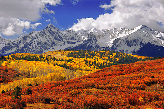 Colorado San Juan mountains in fall
