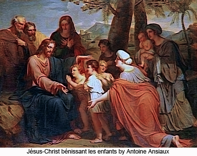 Jésus-Christ bénissant les enfants by Ansiaux Antoine
