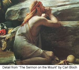 Detail from The Sermon on the Mount by Carl Bloch