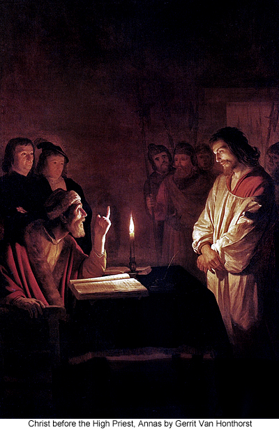 Christ before the High Priest, Annas by Gerrit Van Honthorst