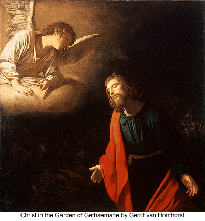 Christ in the Garden of Gethsemane by Gerrit van Honthorst