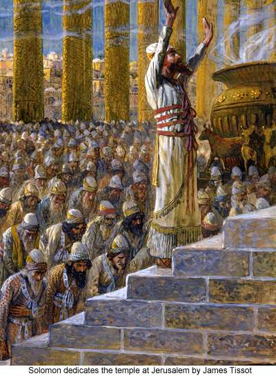 Solomon dedicates the temple at Jerusalem by James Tissot