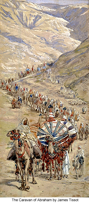 The Caravan of Abraham by James Tissot
