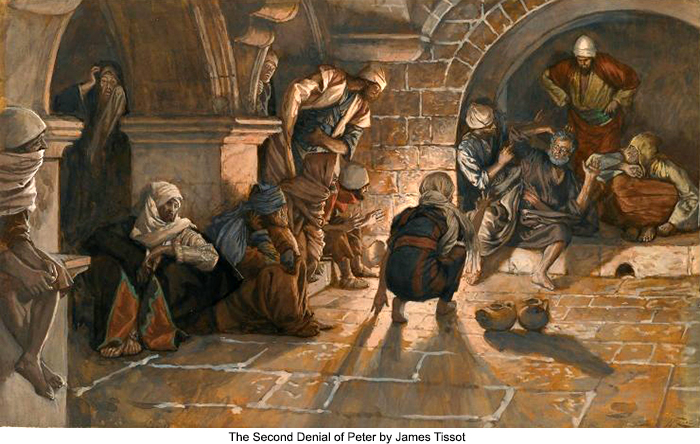 The Second Denial of Peter by James Tissot
