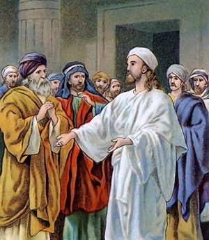 Jesus teaching the Disciples