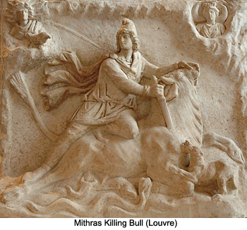 Mithras killing a sacred bull - The Louvre