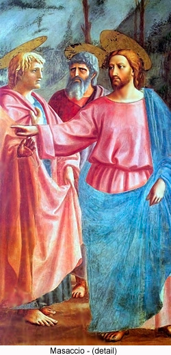 The Tribute Money (detail) by Masaccio