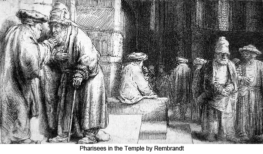 Pharisees in the Temple by Rembrandt