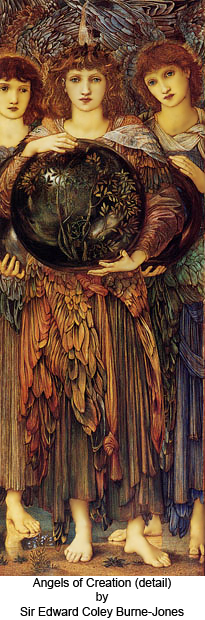 Angels of Creation (detail) by Sir Edward Coley Burne-Jones