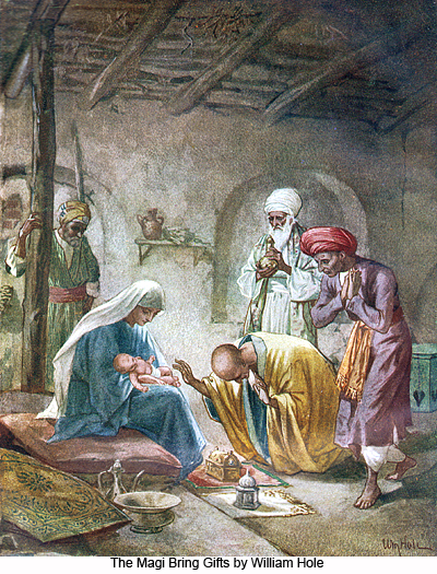 The Magi Bring Gifts by William Hole