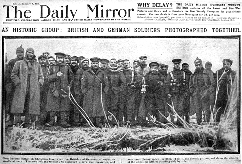 Christmas Truce of 1914 - Daily Mirror