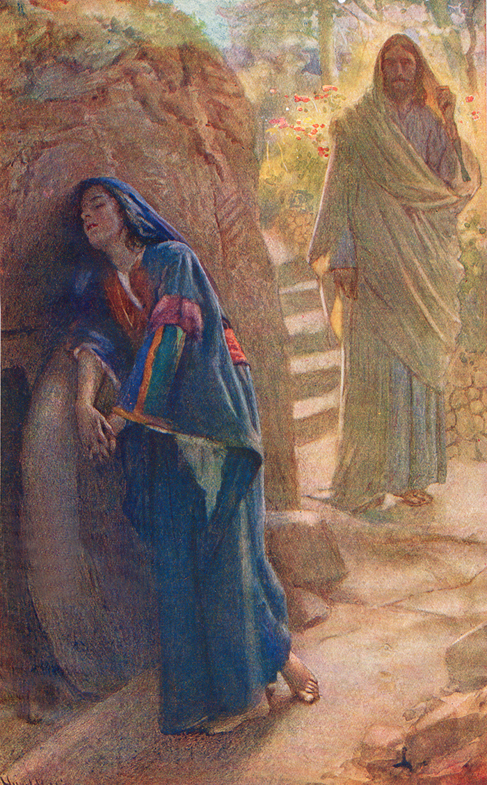 Mary Magadalene and Risen Christ by Harold Copping