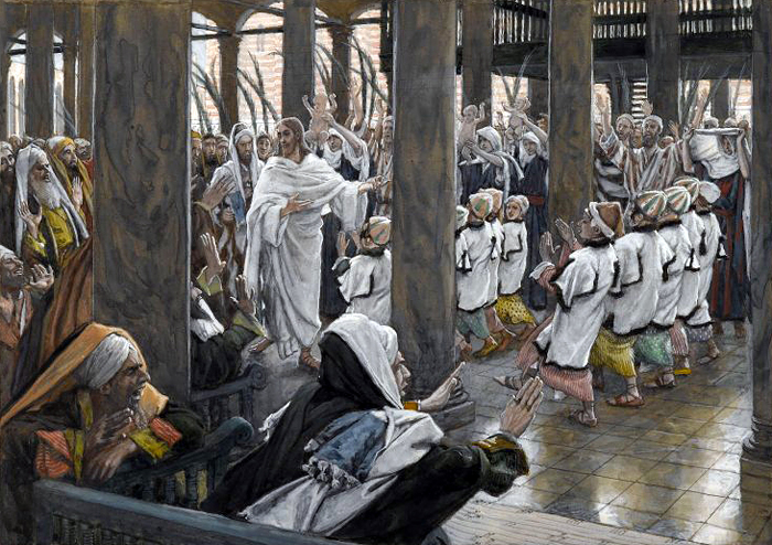 The Procession in the Temple by James Tissot