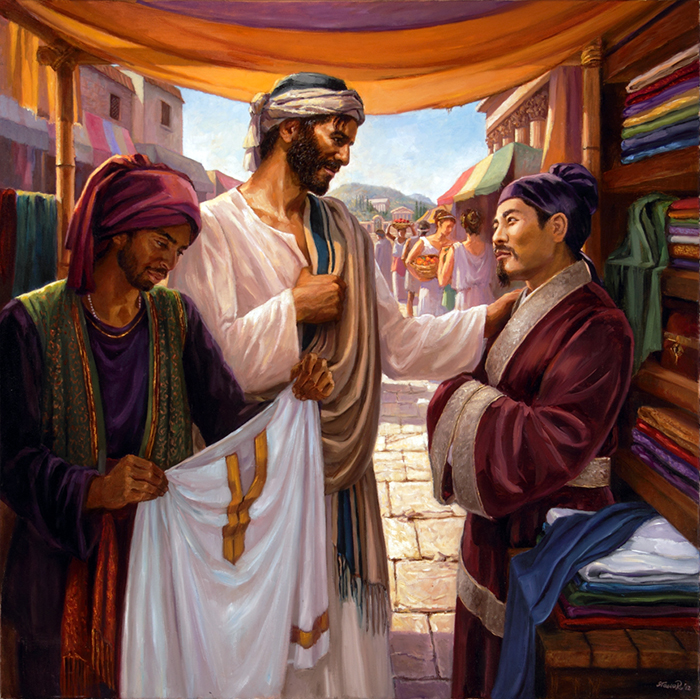 Jesus and the Chinese Merchant - A new painting