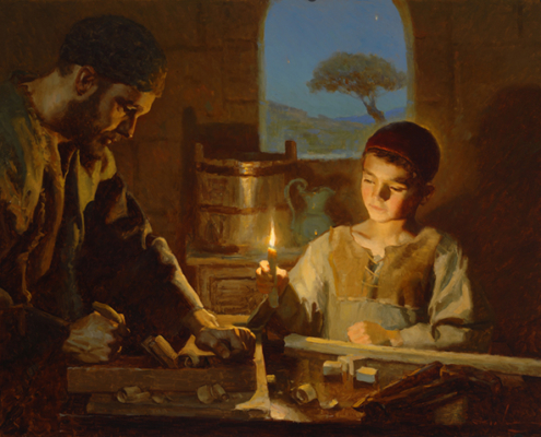 In Joseph’s woodshop by Michael Malm