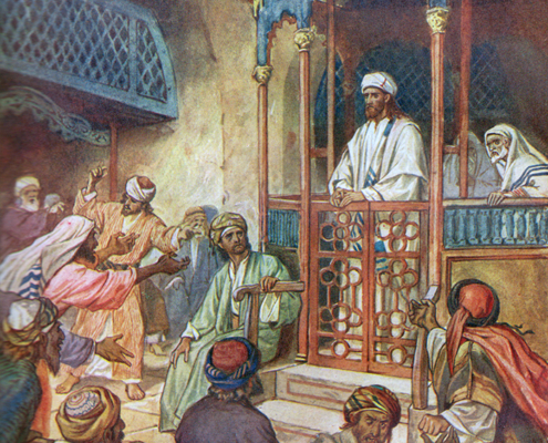 Jesus at The Synagogue