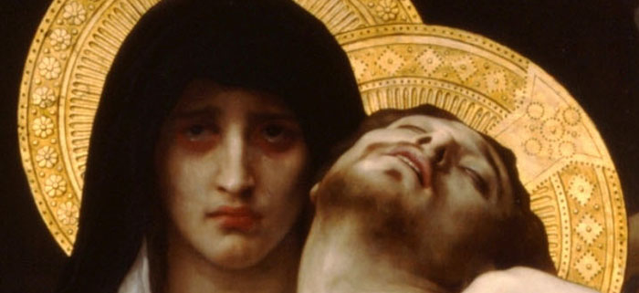 Pieta (detail) by William Adolphe Bouguereau