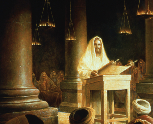 Jesus in the Synagogue by Greg Olsen