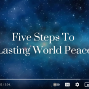 Five steps to lasting world peace