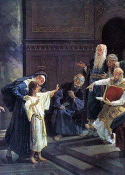 Christ and the Doctors in the Temple by Hermann Clementz Christ and the Doctors in the Temple by Hermann Clementz