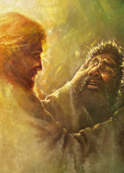 Healing the blind man by Yongsung Kim Healing the blind man by Yongsung Kim