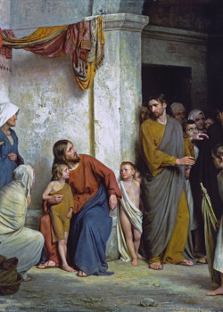 Jesus and the Children by Carl Bloch Jesus and the Children by Carl Bloch