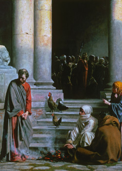 Peter's Denial by Carl Bloch Peter's Denial by Carl Bloch