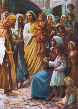 Suffer The Children To Come To Me by Harold Copping Suffer The Children To Come To Me by Harold Copping