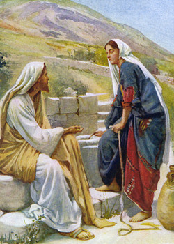 The woman of Samaria by Harold Copping The woman of Samaria by Harold Copping