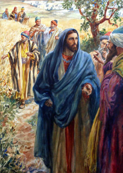 Jesus and Disciples in Cornfield by Henry Coller Jesus and Disciples in Cornfield by Henry Coller
