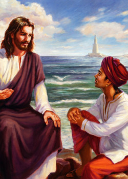 Jesus and Ganid at the Great Lighthouse by Slawa Radziszewska Jesus and Ganid at the Great Lighthouse by Slawa Radziszewska