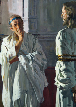 Pilate Confronts Christ by Harry Anderson Pilate Confronts Christ by Harry Anderson