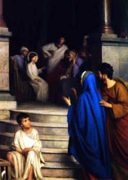 Christ Teaching At The Temple by Carl Bloch Christ Teaching At The Temple by Carl Bloch